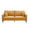 CAVINAS 57" High Resilience 2-seater Sofa, Modern Upholstered Loveseat Sofa, 2 Seat Sofa, Couches for Living Room Bedroom Apartment - 3 of 4