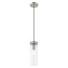 Livex Lighting Art Glass 1 - Light Pendant in  Brushed Nickel - 4 of 4