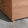Okak Outdoor Hanging Planter Stand with Trellis, Freestanding Wooden Plant Holder for Patio Balcony Garden,5 Plant Pots - 3 of 4