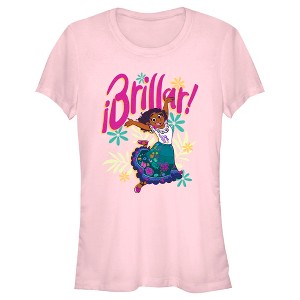 Juniors Womens Encanto Mirabel Brillar Happy Dance T-Shirt - 1 of 4