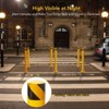 Safety Bollard,Height Bollard Post, 4.5 Inch Diameter, Yellow Safety Steel Bollard Post, with 24 Anchor Bolts, for Traffic Control - 4 of 4