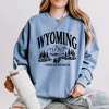 Simply Sage Market Women's Lightweight Garment Dyed Graphic Sweatshirt Wyoming Forest Scene - 2 of 4