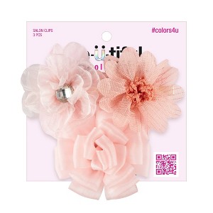 scünci Flower Salon Hair Clips - 3ct - 1 of 4