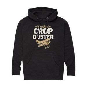 Men's - Instant Message - Certified Crop Duster Graphic Fleece Pullover Hoodie - 1 of 4