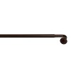 Versailles Privacy Wraparound Rod Set - Espresso - 2 of 3