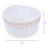 REGALWOVEN Odorless Cotton Rope Handcrafted Compact Size Open Storage Bins 8.1*3.7in 1 Pc - 3 of 4
