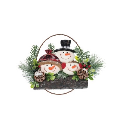 Gallerie II Snowman Trio Wreath