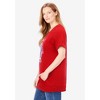 Woman Within Plus Size Americana Kangaroo Pocket Tee - 4 of 4