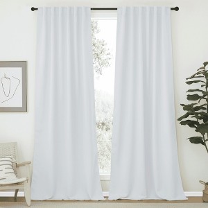 NICETOWN Backtab & Rod Pocket Blackout Thermal Curtain Panels, Set of 2 - 1 of 4