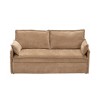 TIRAMISUBEST 59.5 inch Pull Out Sofa Bed Corduroy Convertible Sleeper Couch Side Storage USB C Port 800 lb Capacity 4 Pillows Living Room - 3 of 4