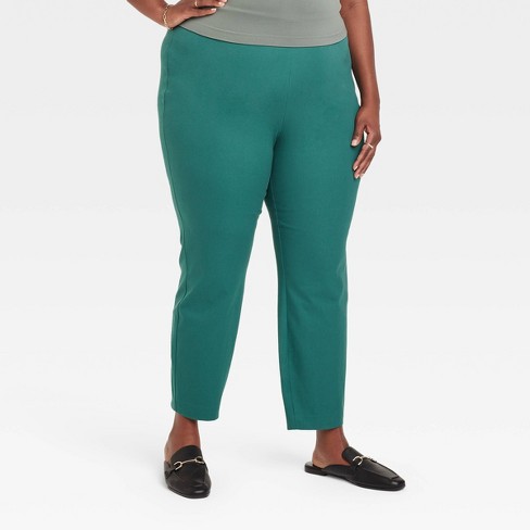 Women's High-rise Slim Fit Bi-stretch Ankle Pants - A New Day™ : Target