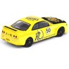 Nissan Skyline GT-R (R33) RHD Yellow w/Black Hood "Bruce Lee Legacy 50 Year Anniversary" 1/64 Diecast Model Car by Inno Models - 3 of 3