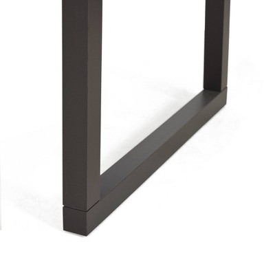 Transitional Cherry and Ebony Wood Rectangular Cocktail Table