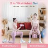 4-in-1 Adjustable Dumbbell Set of 2, 2-5lb Hand Weights for Women with Fast Adjustment, Free Weights for Home Gym - 4 of 4