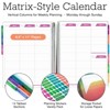 Global Printed Products Deluxe CY 2025 Planner - 8.5"x11" (Teal Floral) - 2 of 4