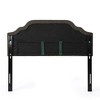 Contemporary Upholstered Headboard with Button Tufted Diamond Stitch & Nailhead Accents, Queen/Full Size Headboard -Christopher Knight Home - 4 of 4