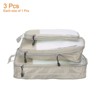 Unique Bargains Suitcases Compression Packing Cube Travel Luggage Organizers Bag 3 Pcs - 3 of 3