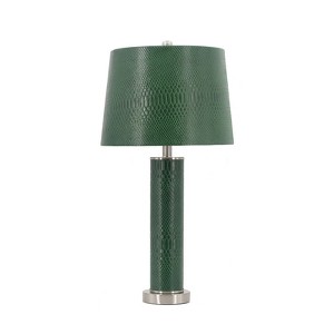 Metal Table Lamp Comes with Various Base Styles and a Hemp Lampshade for Modern Bedside Tables Desks Living Rooms - 1 of 4