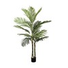 Zeus & Ruta Artificial Golden Cane Palm Tree with Black Plastic Pot for Indoor Outdoor Decoration, 1pc/Set - 2 of 4