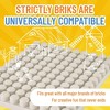 Strictly Briks Beginner Bricks Stackable Baseplates - Large Pegs for Babies and Toddlers - White - 12.5 x 15 Inches - 4 of 4