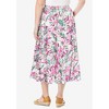 Woman Within Plus Size Petite Linen-Blend Skirt - 3 of 4
