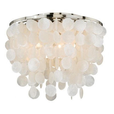 Vaxcel Elsa 3 - Light Flush Mount in  Satin Nickel