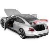 2022 Audi RS e-tron GT Silver Metallic with Sunroof 1/18 Diecast Model Car by Bburago - 4 of 4