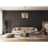 Progress Lighting Chevall 9-Light Chandelier, Gilded Silver, Artisanal Glass, Modern Organic, Luxe, Transitional. - 2 of 3