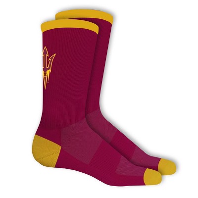  NCAA Arizona State Sun Devils Big Game Crew Socks 10-13 