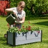 Sunnydaze Acacia Wood Raised Garden Bed with Removable Planter Bag - 14.75" H - 4 of 4
