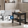 Acekool HDPE Shower Bench Waterproof 2-Tier Storage Ergonomic Curved Seat 400 lbs for Bathroom - 3 of 4