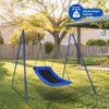 Infans 32" x 60" Large Tree Swing, Outdoor Swing Made of Oxford Fabric & PP Cloth & Steel Blue - 3 of 4