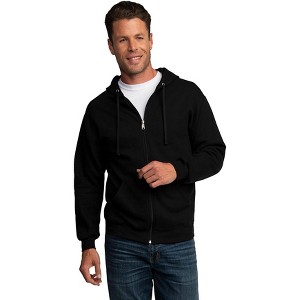 Fruit Of The Loom Mens Eversoft Fleece Extended Sizes Full Zip Hoodie - 1 of 2