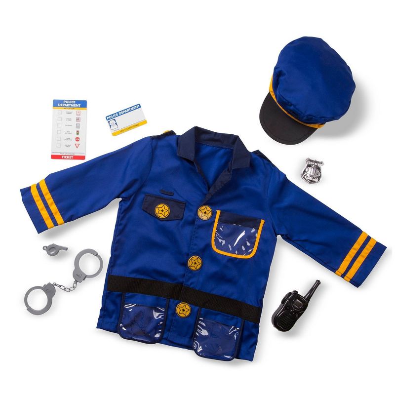 Melissa &#38; Doug Police Officer Role Play Costume Dress-Up Set (8pc), 5 of 13
