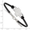 Black Bow Jewelry Sterling Silver Baylor Bears NCAA Identification Bracelet 7 Inch - 2 of 3