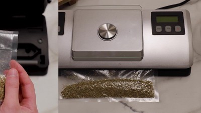 Nesco Deluxe Silver Plastic Vacuum Sealer with 130-Watt Pump