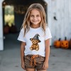Watercolor Witchy Bear - Kids Youth Short Sleeve Tee and Toddler Short Sleeve Tee - 3 of 3