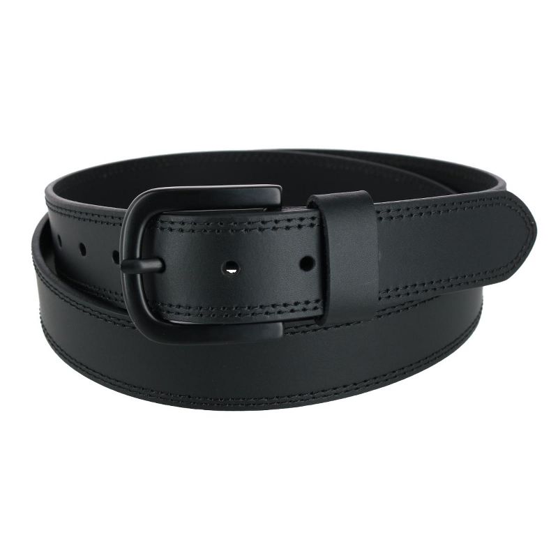 Dickies Men's Big & Tall Double Row Stitch Belt with Matte Buckle, 1 of 3