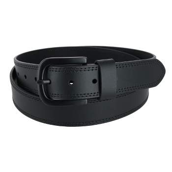 Dickies Men's Big & Tall Double Row Stitch Belt with Matte Buckle
