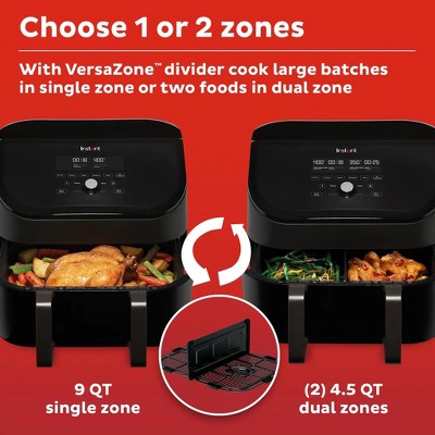 Cinnamon Dual Basket Electric Air Fryer with VersaZone Technology
