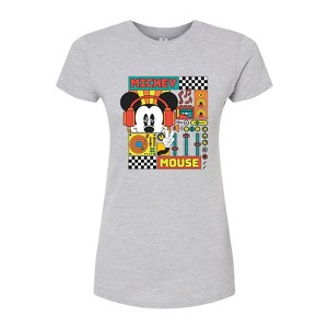 Women's - Disney - Mickey Mouse Rhythm Waves Fitted Graphic T-Shirt - 1 of 3