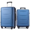 Expandable Spinner Wheel 2 Piece Luggage Set, ABS Lightweight Checked Luggage Suitcase With TSA Lock 20inch+24inch-Cuddlewood - 2 of 4