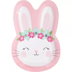 24ct Bunny Shaped Dinner Plates