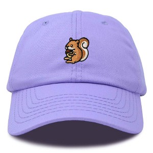 Dalix Squirrel Embroidered Cotton Dad Hat Casual Adjustable Baseball Cap for Nature and Animal Lovers Womens - 1 of 4