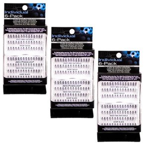 Ardell Individual 6 Pack-Knot-Free Naturals - Short Black- 60079 (3-pack) - 1 of 2