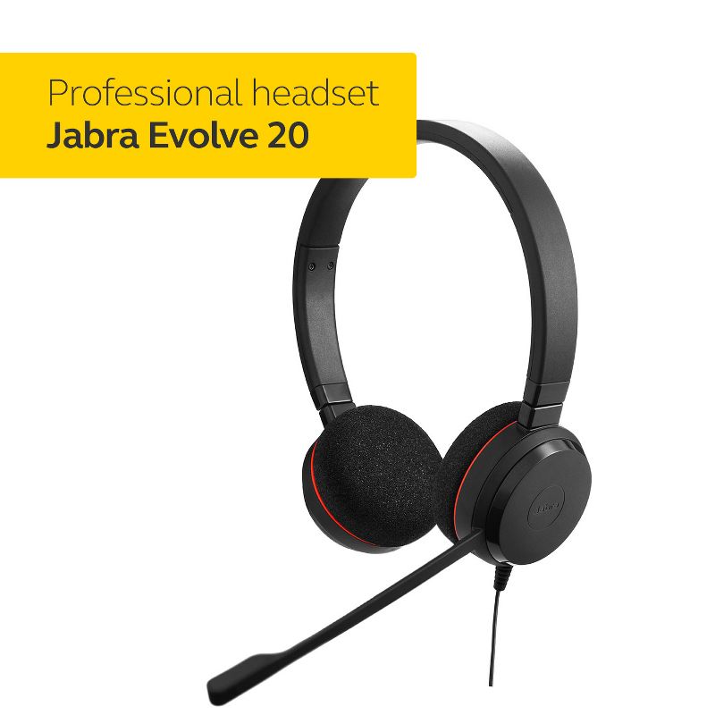 Jabra Evolve 20 UC Stereo Headset 4999-829-209, 2 of 7