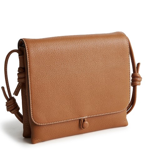 Vera Bradley Women's Leather Baird Hipster Crossbody Bag Roasted Pecan