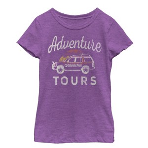 Girl's Jurassic Park Adventure Car Tours T-Shirt - 1 of 3