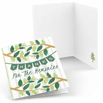 Big Dot of Happiness Family Tree Reunion - Family Gathering Party Thank You Cards (8 count)