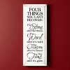 Slickblue Four Things You Can’t Recover Wood Sign – Rustic Wall Decor – Inspirational Quote 7x18 Inches, Color Options - 2 of 3
